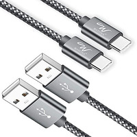 Wayona Usb Type C Charger Cable (2Pack/6Ft) Long Fast Charging Usb C Cable For Samsung Galaxy S24, S23, S22, S21, S20,M31S,M40, Pixel (6 Ft Pack Of 2, Grey)