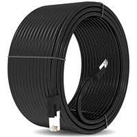 Fedus 100 Meter Heavy Duty Outdoor Cat6 Cable Weatherproof/Uv Resistant 10000Mbps Ethernet Cable Suitable For Direct Burial Installations Ethernet Patch Lan Cable,Internet Cable Network Cord Black