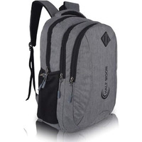 Half Moon Spring 34L School Bags For Boys School Bag For Girls | 4 Compartment Backpack For Men & Women | Water Resistant | 5 Zips Stylish And Trendy College Bag For Unisex (Grey)