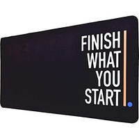 Seagull Flight Of Fashion Large Extended Mouse Pad Xxl With Non-Slip Rubber Base, Stitched Edge Mouse Mat For Laptop, Computer & Desk - 60 X 30 X 0.2 Cm - Finish What You Start Quote