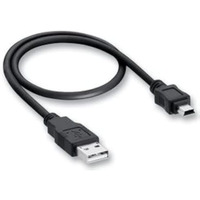 100Fit 5 Pin Mini Usb Cable (35 Cm) Usb 2.0 Type A To Mini B Cable Compatible With Gopro Hero 3+, Ps3 Controller, Mp3 Player, Digital Camera (Black)