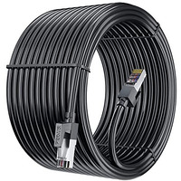 Fedus 5 Meter High Speed Rj45 Cat6 Ethernet Patch Cable Lan Cable Internet Network Computer Cable Cord High Speed Gigabit Category Utp Wires For Pc, Modem, Router, Lan Adsl  Black 5M