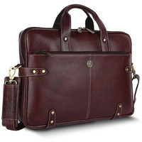 Hammonds Flycatcher Unisex Leather 15L Laptop Briefcase(Brown)