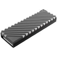 Zorbes Heat Dissipation Radiator Aluminum Alloy Heat Sink Thermal Cooling Pads For M.2 2280 Ssd Sink For Pc Computer-Grey