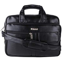 Zipline Office Laptop Executive Formal 14 Inch Laptop Compatible Messenger Bag For Men & Women (Black),(1-Bag)
