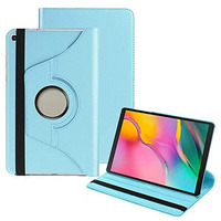 Caseous 360 Degree Rotating Leather Case Cover Stand For Samsung Galaxy Tab A 8.0 Inch (2019) Sm-T290, Sm-T295 (Sky Blue)