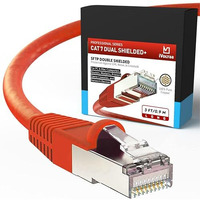 Ivoltaa Ethernet Cable Cat7 Cable Dual Shielded Sstp, 100% Copper, Professional Series - 10 Gbps Lan Network/High Speed Internet Cable, 600Mhz - 3 Feet (0.9 M)