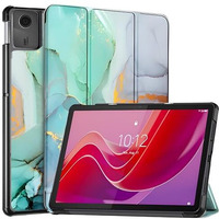 Proelite Cover For Lenovo Tab M11 11 Inch Case Cover, Trifold Flip Case Cover For Lenovo Tab M11 11 Inch, Marble Green