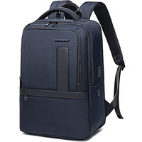Arctic Hunter Business Backpack For Men Heavy Duty 27L Expanded Laptop Backpack For Upto 16-Inch Laptop 1680D Polyester Water-Resistant Usb & Type-C Port Padded Backpack For Office Travel,Blue