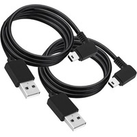 Storite 2 Pack 1.5M 90 Degree (Right Angle) Usb 2.0 A To Mini 5 Pin B Cable For External Hdds,Camera And Card Readers Black