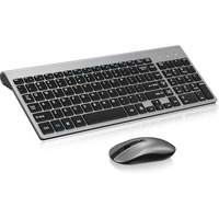 Cimetech Wireless Keyboard And Mouse Combo, Easytyping Kf10 Keyboard With High-End Laptop Keyboard Technology, Say Goodbye To Typing Trouble - Type With Ease And Double Efficiency (Grey)