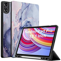 Proelite Cover For Redmi Pad Pro 12.1 Inch Cover, Soft Flexible Flip Case Cover For Redmi Pad Pro 12.1 Inch, Support Auto Sleep Wake, [Recoil Series] - Marble Purple