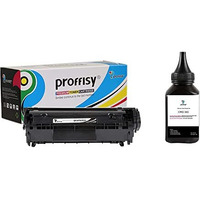 Proffisy 303 Toner Cartridge Crg 303 Cartridge Compatible With Canon Lbp 2900, Lbp 2900B, Lbp 3000 (303 Easy Refill Toner Cartridge + 1 Bottle 100G 303 Toner Powder)