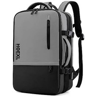 Hoexl 42L Expandable Laptop Backpack- Premium Laptop Backpacks For Men, Women For Travel, School, College - Tech Bag With Usb,17 Inch Laptop Bags, Multipurpose Smart Bag