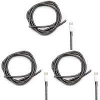 Gadgetbite Ultimate Cable Protector | Spiral Cable Protector 1.5 Meter/Cable Protector 150 Cm | Plastic Cord Wire Charger Winder For Iphone And Android Charging Cables - Black (Pack Of 3)