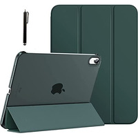 Proelite Cover For Apple Ipad (A16) 11Th/10Th Generation (2025/2022) Cover Case, Transparent Smart Case For Ipad 11Th/10Th Gen 2025/2022 (Supports Auto Sleep Wake) With Stylus Pen, Dark Green