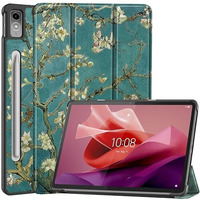 Proelite Cover For Lenovo Tab P12 12.7 Inch Cover Case, Sleek Smart Flip Case Cover For Lenovo Tab P12 12.7 Inch, Flowers