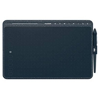 Huion Hs611 Graphics Drawing Tablet 10X6 Inch With 8192 Levels Battery-Free Pen, 8 Multimedia Keys And 10 Press Keys, Support Android, Ideal Use For Distance Education And Wed Conference (Blue)