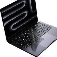 Oaky Keyboard Protector For 2025-2021 M4/M3/M2 Chip Macbook Air 13 Inch/Macbook Air 15 Inch [Model A3240 A3113 A2681 A3113 A2681 A3114 A2941] Dust-Proof Keyboard Skin Protector - Tpu Grey