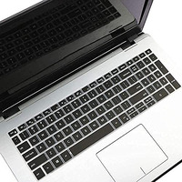 Saco Keyboard Protector Silicone Skin Cover For Dell Inspiron 3501 Laptop - Black