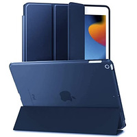 Proelite Smart Flip Case Cover For Apple Ipad 9.7 Inch Air 1 Air 2 5Th/6Th Generation Translucent Back, Dark Blue