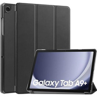 Proelite Cover For Galaxy Tab A9 Plus 11 Inch Case Cover, Smart Trifold Flip Case Cover For Samsung Galaxy Tab A9+ 11 Inch, Black