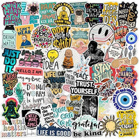 Junkyard Quotations Vinyl Reusable Self-Adhesive Sticker's For Scrapbook Laptops Guitar Scrapbook And Decorating Other Gadgets (Pack Of 50), 9 Inches X 12 Inches