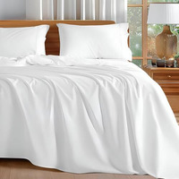 Bedsheets For King Bed - Microfiber Plain King Size White Bed Sheet Include Pillow Cover, Ultra Soft | For Home, Hotel, Villa, Resort And Guest House_White Solid