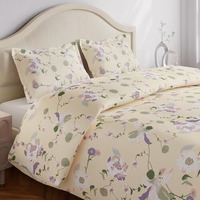Haus & Kinder Double King Flat Bedsheet With 2 Pillow Covers, King Size For Double Bed Sheet, 100% Cotton Flat King Size Bedsheets, 144 Tc, Bold Floral