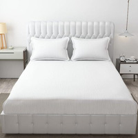 Fresh From Loom Microfiber Wrinkle Resistant | Soft Skin Safe | Breathable King Size Flat Bedsheets | Hotel & Home | Double Bedsheet Set With 2 Pillow Covers (108X108 Inches White)