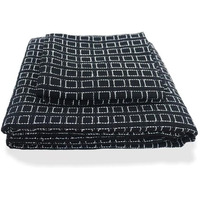 Theindiglobal 210 Tc Premium Handloom Cotton Double Bedsheet With 2 Pillow Covers, Handwoven Quilted Bed Cover 90 X 104 Inches, 240 Gsm, Black
