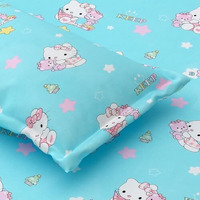 Plumora 240 Tc Cotton Bed Sheet For Double Bed With 2 Pillow Covers - Queen Size, 90X100 Inches, Soft & Breathable, Premium Cotton Queen Size Bed Sheet For Modern Bedrooms (Fuzzy Bear Blue, Double)
