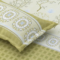 Plumora 100% Cotton Bed Sheet For King Size Bed, 1 King Size Bed Sheet Cotton (108 X 108 Inches) With 2 Pillow Covers, Premium 300 Tc Bedsheet For Double Bed King Size (Woodsy Charm, Super King)