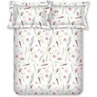 Bombay Dyeing King Size Bedsheet Cotton, 180 Tc - Premium Cotton, Experience Premium Vintage Collection, With 2 Pillow Covers - Vk02 (Pink)