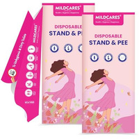 Mildcares Stand And Pee Disposable Urination Device For Women (Pack Of 2, 20 Units) | Female Urinal Pee Funnel | Zero Spillage | Pregnant Women, Joint Pain Patient & Traveler | Reduce The Risk Of Uti