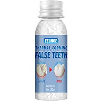 Silnovo Temporary Fake Teeth Replacement For Missing Or Broken Teeth, Denture Replacement, Diy Heat-Fit Beads, And Shapeable Dental Glue For False Teeth.