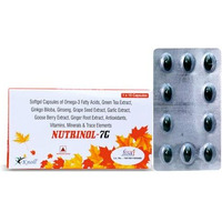 Knoll Healthcare Nutrinol 7G Multivitamin Capsules Omega 3 Fatty Acid (Fish Oil) Zinc Vitamin B1 K D Epa (90Mg) Dha (60Mg) 30 Capsules + 100 Ingredients (Pack Of 5)