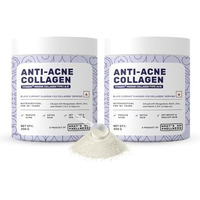 What's Up Wellness Anti-Acne Collagen|Certified Marine Titagen Collagen With Mangosteen & Biotin| Reduces Adult Acne| For Men & Women|Black Currant|Pack Of 2,Powder,2 Count,25 Servings