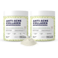 What's Up Wellness Anti-Acne Collagen | Certified Marine Titagen Collagen With Mangosteen & Biotin| Reduces Adult Acne| For Men & Women | Mixed Fruit | Pack Of 2, Powder, 2 Count, 25 Servings