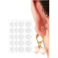 Xsky Ear Lobe Support Patches Transparent, Comfortable & Hypoallergenic Ear Lobe Support Stickers For Heavy Earrings (Pack Of 30)