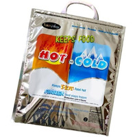 Darkstone Mart Hot And Cold Small Bag For Food Storage Reusable Thermal Bag 3 Layer Protection Aluminium Foil Bag (Size - 35 X 30 Cm_Pack Of 1)