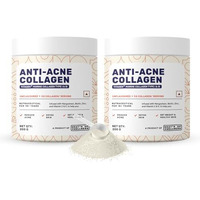 What's Up Wellness Anti-Acne Collagen|Certified Marine Titagen Collagen With Mangosteen & Biotin|Reduces Adult Acne|For Men & Women|Unflavoured|Pack Of 2,Powder,2 Count,25 Servings