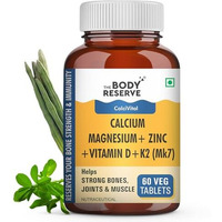 The Body Reserve Calcium Tablets For Women & Men- 60 Tablets, Calcium Magnesium & Zinc Supplements For Man With Calcium Citrate, Vitamin K2, Mk7 & Vitamin B12 To Support Joints And Bone Health