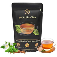 Baton Vedic Slim Tea | Herbal Detox Tea With Oolong, Ayurvedic Herbs & Spices | Reduces Bloating, Supports Digestion & Wellness | Loose Leaf | 1-Months Pack | 100G