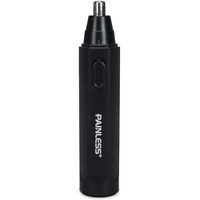 Painless 2025 2-In-1 Electric Nose & Ear Hair Trimmer  Stainless Steel Blades, Painless Grooming For Men & Women (Black) (Black, Medium)