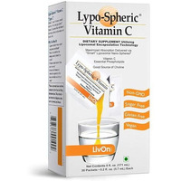 Asterveda Lypo-Spheric Vitamin C Supplements | Liposomal Encapsulation Technology - 30 Packets