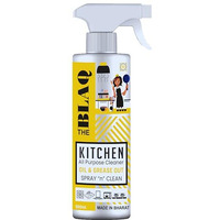 The Blaq Kitchen Cleaner I All Purpose Cleaner Spray I Remove Oil, Grease, Burnt Food & Swet Stains Quickly I Clean Exaust, Switchboard, Chimney, Stove, Tile, Door, Kitchen Equipments
