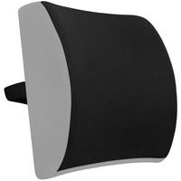 Medirelief Orthopedic Memory Foam Back Cushion  Tailbone, Sciatica & Lower Back Pain Relief  Ergonomic Seat Cushion For Office, Home, Wheelchair & Car  Grey/Black