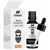 Nutrionz Organic Beard Growth Oil | Faster Beard Growth | Fuller & Thicker Beard For Men | Non Sticky, Strengthens Uneven Patchy Beard & Moustache | Fast Absorption | 30 Ml