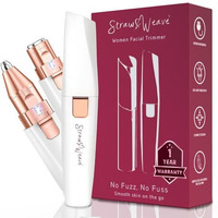 Facial Hair Removal Machine | Eyebrow Trimmer & Epilator | Trimmer For Women Private Part | 2 In 1 Trimmer 400 Mah Battery 1 Year Warranty | Painless Hair Removal Machine | Nose Hairs Remover